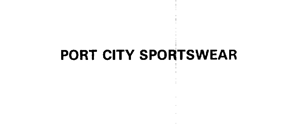 Trademark Logo PORT CITY SPORTSWEAR