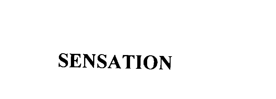 Trademark Logo SENSATION