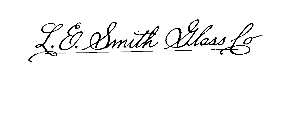 Trademark Logo L. E. SMITH GLASS CO