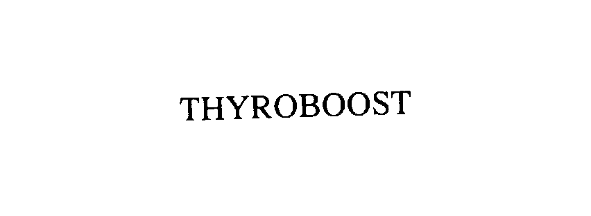 Trademark Logo THYROBOOST