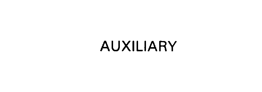 Trademark Logo AUXILIARY