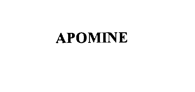 Trademark Logo APOMINE