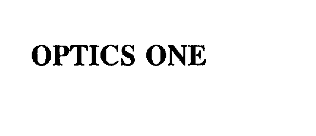 Trademark Logo OPTICS ONE