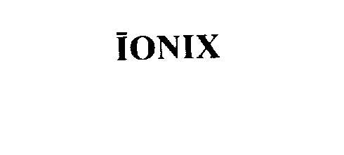 Trademark Logo IONIX