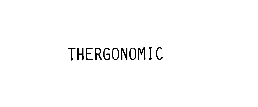 Trademark Logo THERGONOMIC