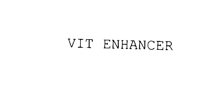 Trademark Logo VIT ENHANCER