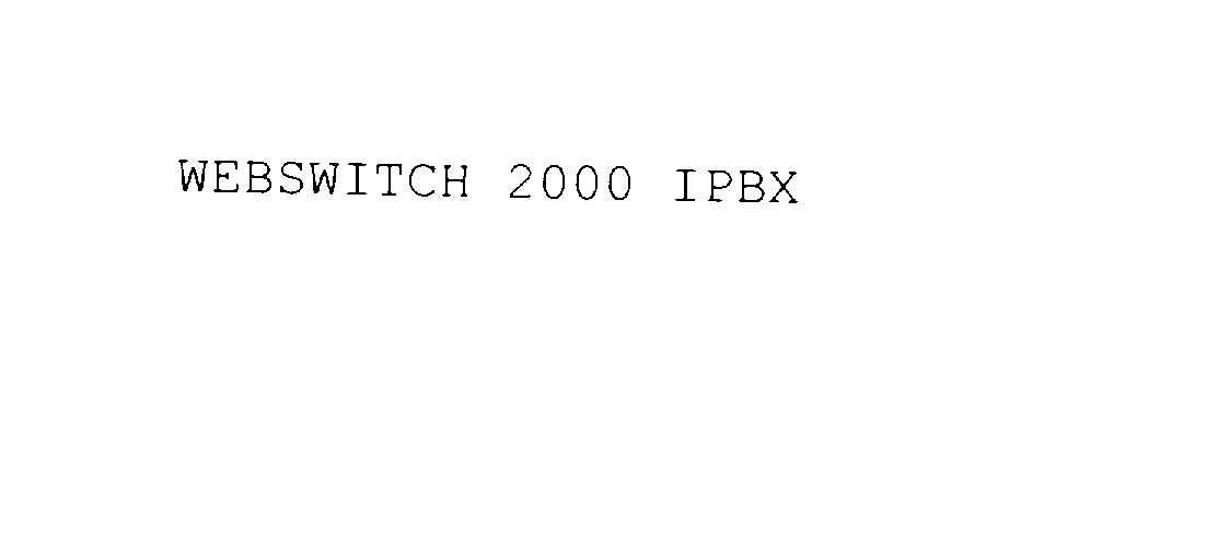  WEBSWITCH 2000 IPBX