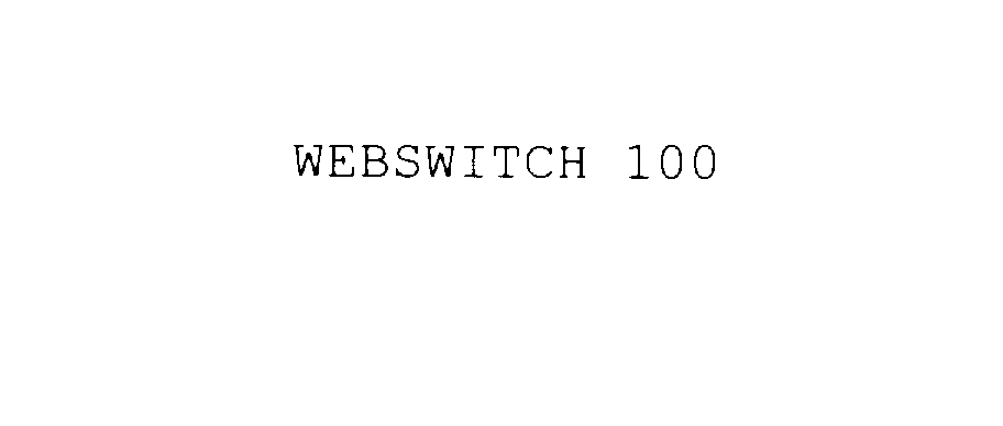  WEBSWITCH 100