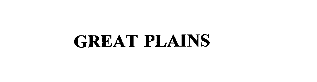 Trademark Logo GREAT PLAINS