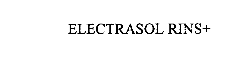 Trademark Logo ELECTRASOL RINS+