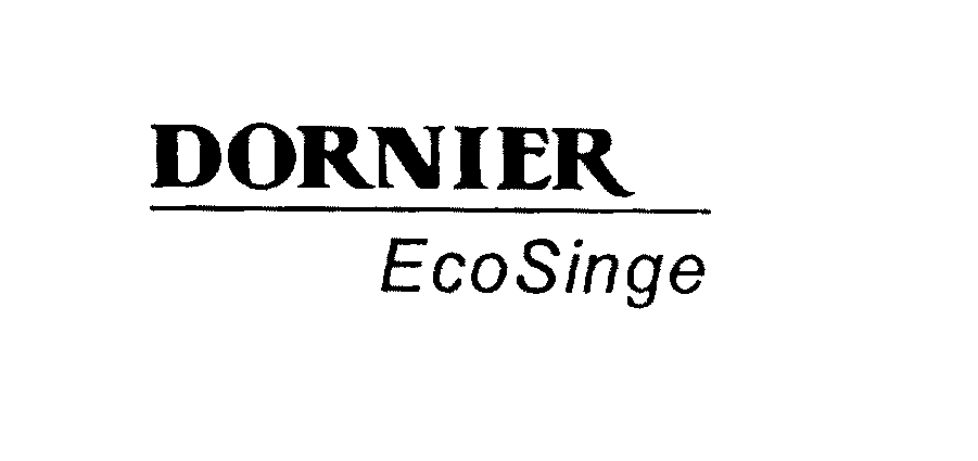 Trademark Logo DORNIER ECOSINGE