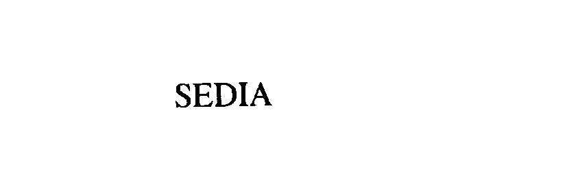 Trademark Logo SEDIA