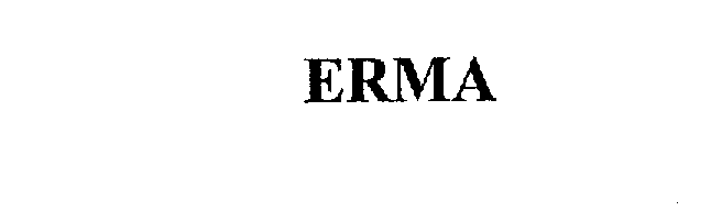 Trademark Logo ERMA
