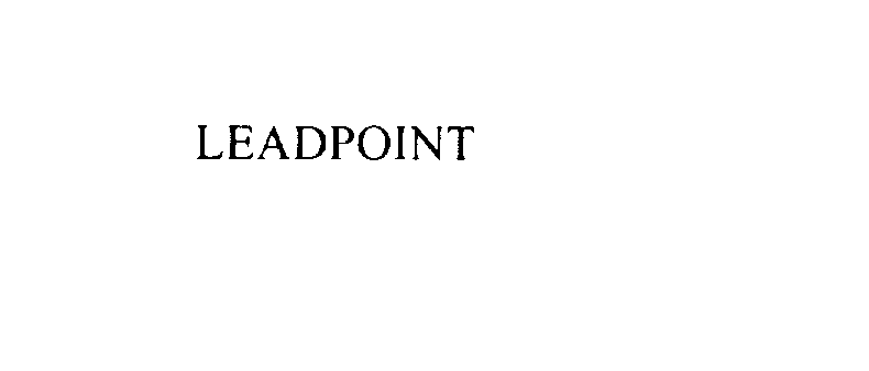 Trademark Logo LEADPOINT