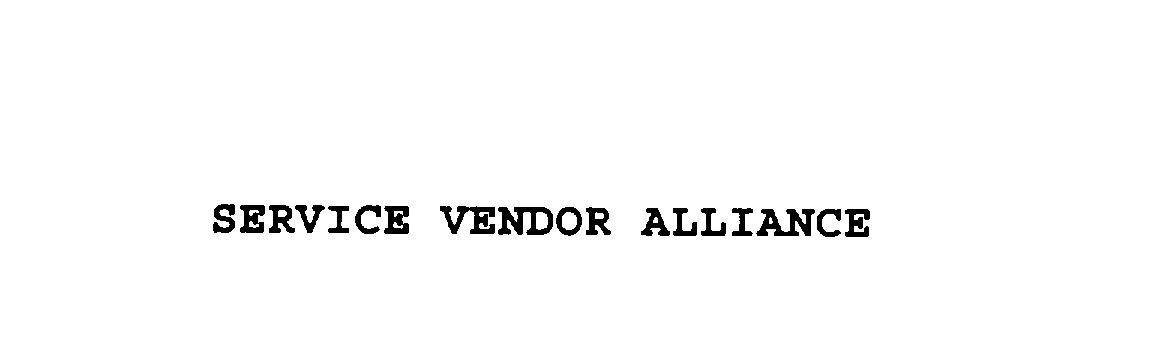  SERVICE VENDOR ALLIANCE