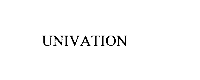 Trademark Logo UNIVATION
