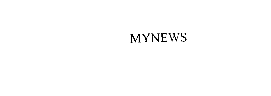 Trademark Logo MYNEWS