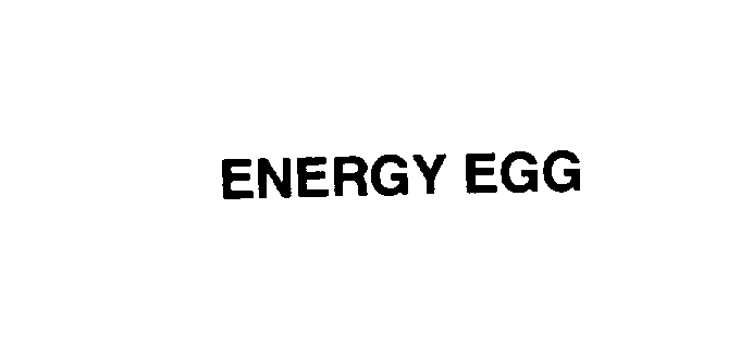 Trademark Logo ENERGY EGG