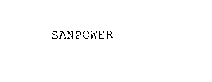 Trademark Logo SANPOWER