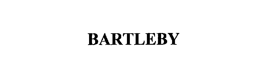 Trademark Logo BARTLEBY
