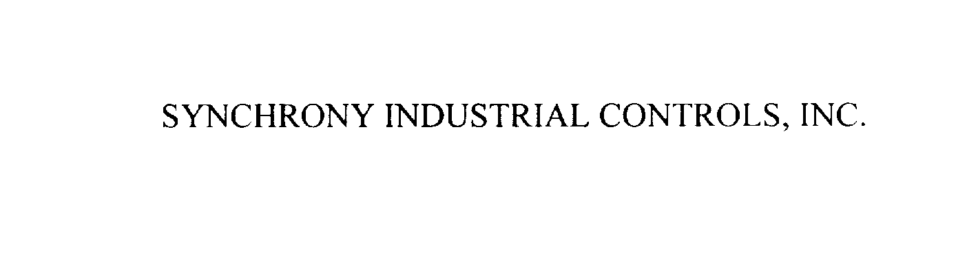 Trademark Logo SYNCHRONY INDUSTRIAL CONTROLS, INC.