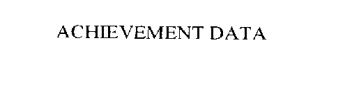 Trademark Logo ACHIEVEMENT DATA