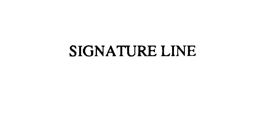 SIGNATURE LINE