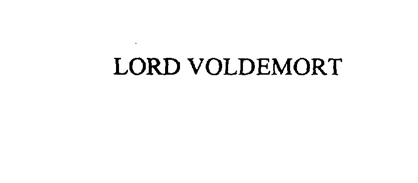 Trademark Logo LORD VOLDEMORT