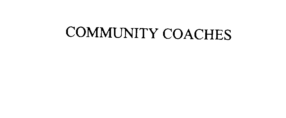 Trademark Logo COMMUNITY COACHES