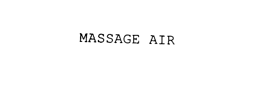 Trademark Logo MASSAGE AIR