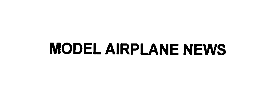 Trademark Logo MODEL AIRPLANE NEWS