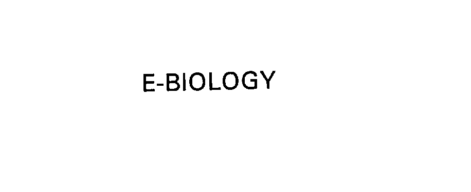 Trademark Logo E-BIOLOGY