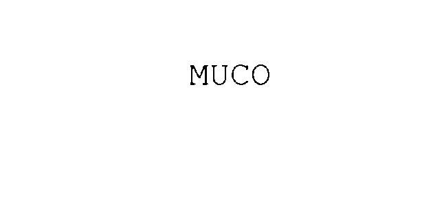 Trademark Logo MUCO