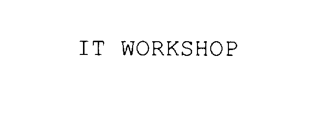  IT WORKSHOP