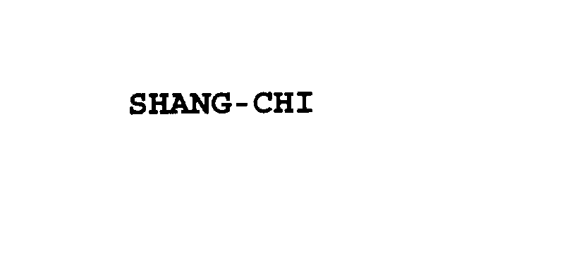 Trademark Logo SHANG-CHI