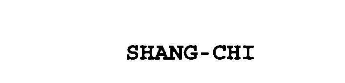 Trademark Logo SHANG-CHI