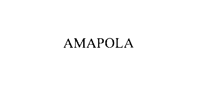 Trademark Logo AMAPOLA