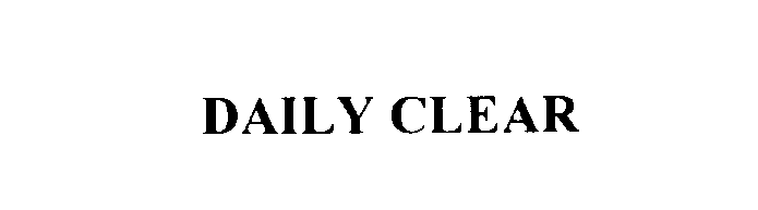 DAILY CLEAR