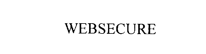 Trademark Logo WEBSECURE