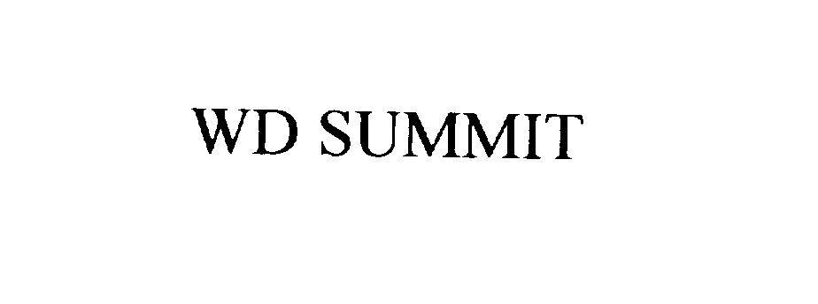 Trademark Logo WD SUMMIT