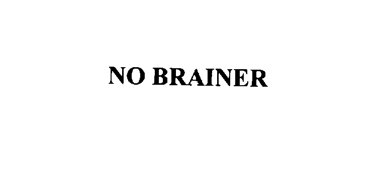 Trademark Logo NO BRAINER