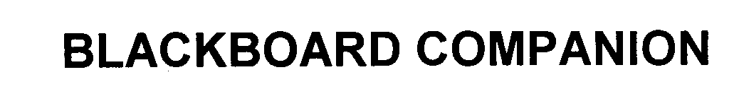 Trademark Logo BLACKBOARD COMPANION