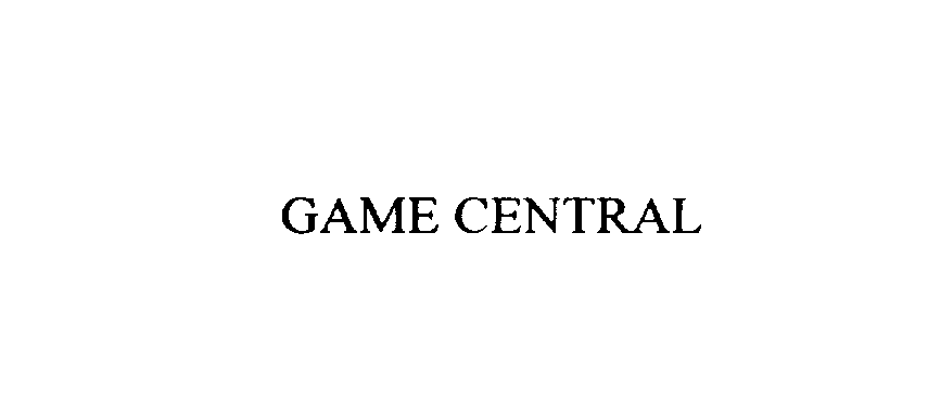 GAME CENTRAL