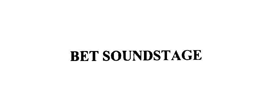 Trademark Logo BET SOUNDSTAGE