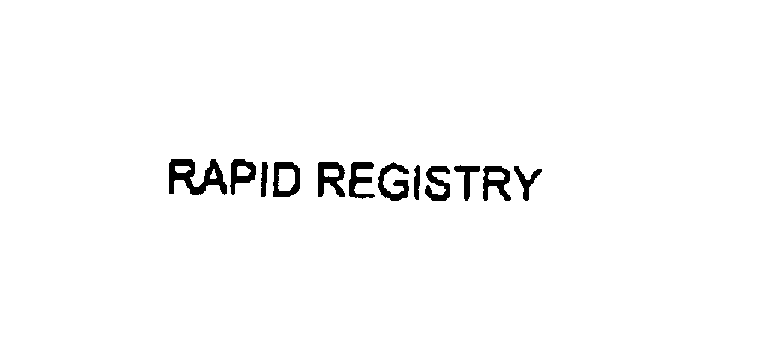  RAPID REGISTRY