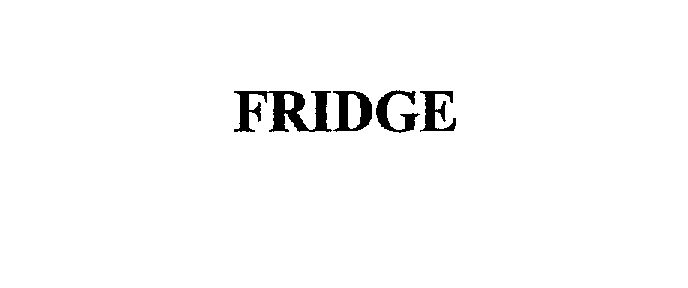 Trademark Logo FRIDGE