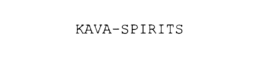  KAVA-SPIRITS