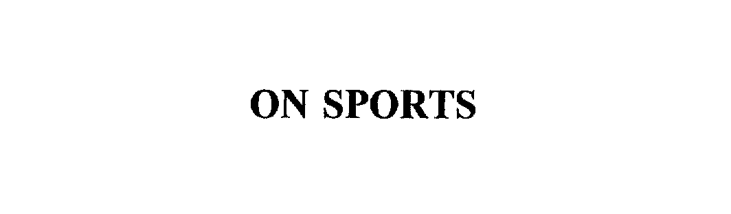 Trademark Logo ON SPORTS