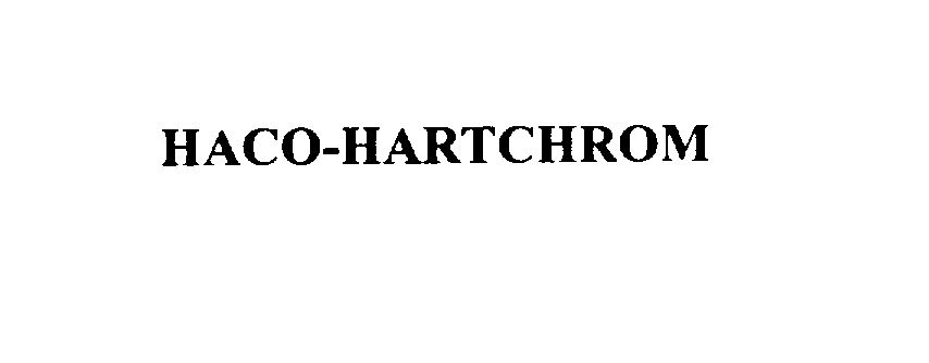 Trademark Logo HACO-HARTCHROM