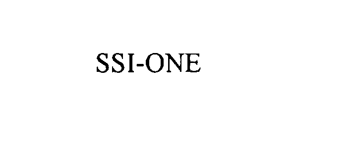  SSI-ONE